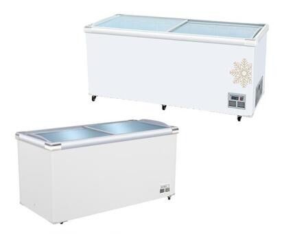 ประตูกระจกแบน Deep Freeze Island R134a R404 Static Cooling