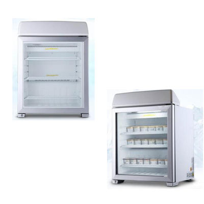 90L ตู้แช่ไอศกรีมประตูกระจกเพื่อการพาณิชย์ Static Cooling