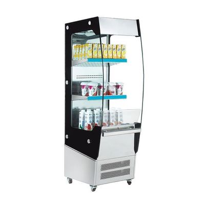 การระบายความร้อนแบบระบายอากาศ Open Air Display Cooler ตู้เย็นแบบเปิดโล่งขนาด 180 ลิตร Grab &amp; Go Display ตู้เย็น