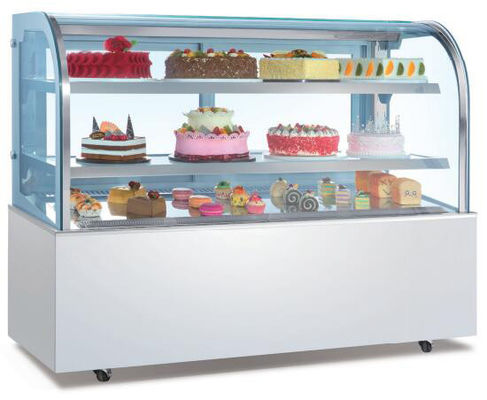 ตู้กระจกโชว์เค้กพาย R404a R290 ระบายความร้อน