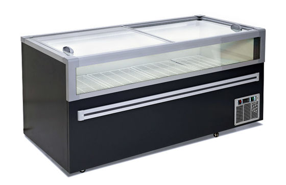 ตู้แช่แข็งประตูกระจกบานเลื่อน 2 บานด้านบน Static Cooling Straight unit ร้านอาหาร ซุปเปอร์มาร์เก็ต ร้านสะดวกซื้อ