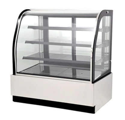 ตู้โชว์เบเกอรี่แบบล็อคได้ 32°F-38°F 110V สำหรับคนทำขนมปังมืออาชีพ