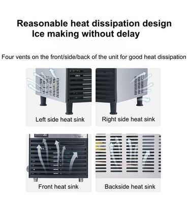 Ss316 เครื่องทำน้ำแข็งก้อน Sk-280p Commercial Small Large Capacity Ice Storage
