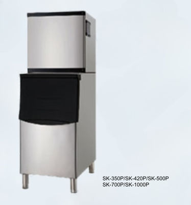 เครื่องทำน้ำแข็งก้อนแบบโมดูลาร์ Sk-350p ไม่ต้องรื้อทำความสะอาดขนมเชิงพาณิชย์ขนาดเล็ก