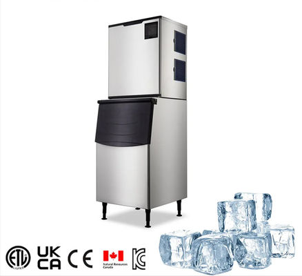 เครื่องทำน้ำแข็งก้อนอัตโนมัติเชิงพาณิชย์ร้านอาหารหม้อไฟฆ่าเชื้อ UV 190กก./24