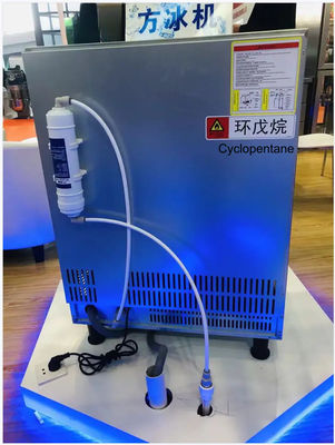 Commercial Square Ice Cube Maker 50kg ร้านอาหารโรงแรมพร้อมคอมเพรสเซอร์นำเข้า